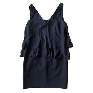 Ralph Lauren Lauren Ralph Lauren Women's Georgette Tiered Black Dress Size 4P